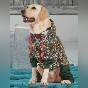 LovinPet Green Floral Dog Onesie Pajamas